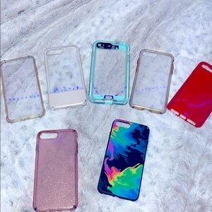 Bundle of 7 I phone 7 plus cases